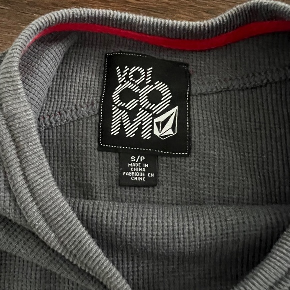 Volcom Stone Mens L/S Waffle Top Gray Cotton Size Small. - Picture 11 of 16